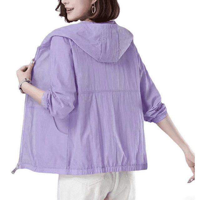 YRIIOMO Sommerjacke Jugend Jacken Modische Sonnenjacke mit UV Schutz für Fr günstig online kaufen