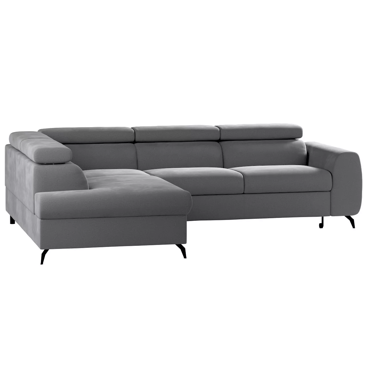 Ecksofa Leo, grau, 268x201x93, Polsterstoffe (CL91) günstig online kaufen