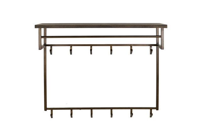 KAWOLA Garderobenschrank AUREA Garderobe Metall Hutablage 12 Haken bronze günstig online kaufen