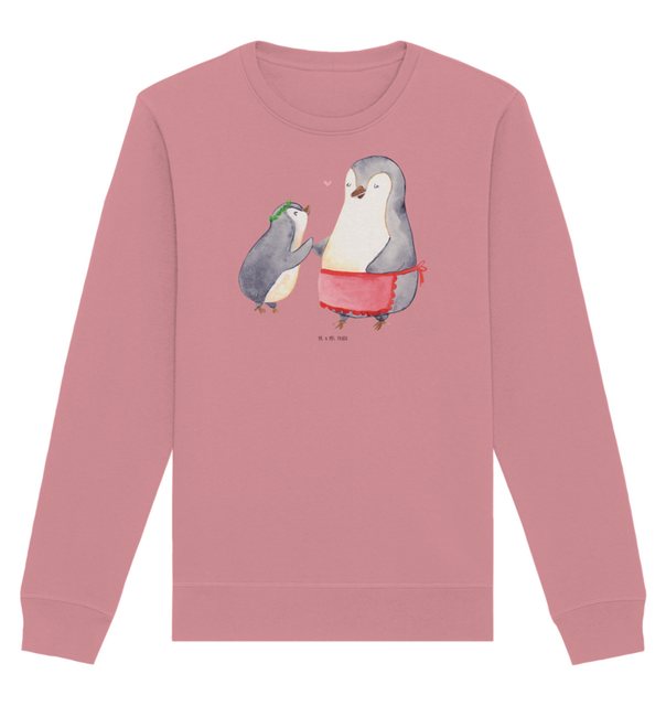 Mr. & Mrs. Panda Longpullover Pinguin mit Kind Größe L - Canyon Pink - Gesc günstig online kaufen