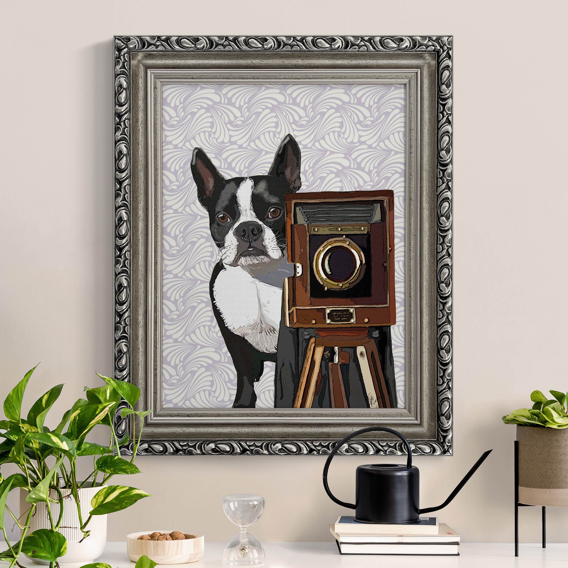 Gerahmtes Leinwandbild Tierfotograf Terrier günstig online kaufen