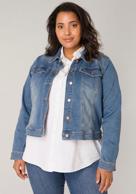 Base Level Curvy Jeansjacke BAS-Yamila Modisches Basic günstig online kaufen