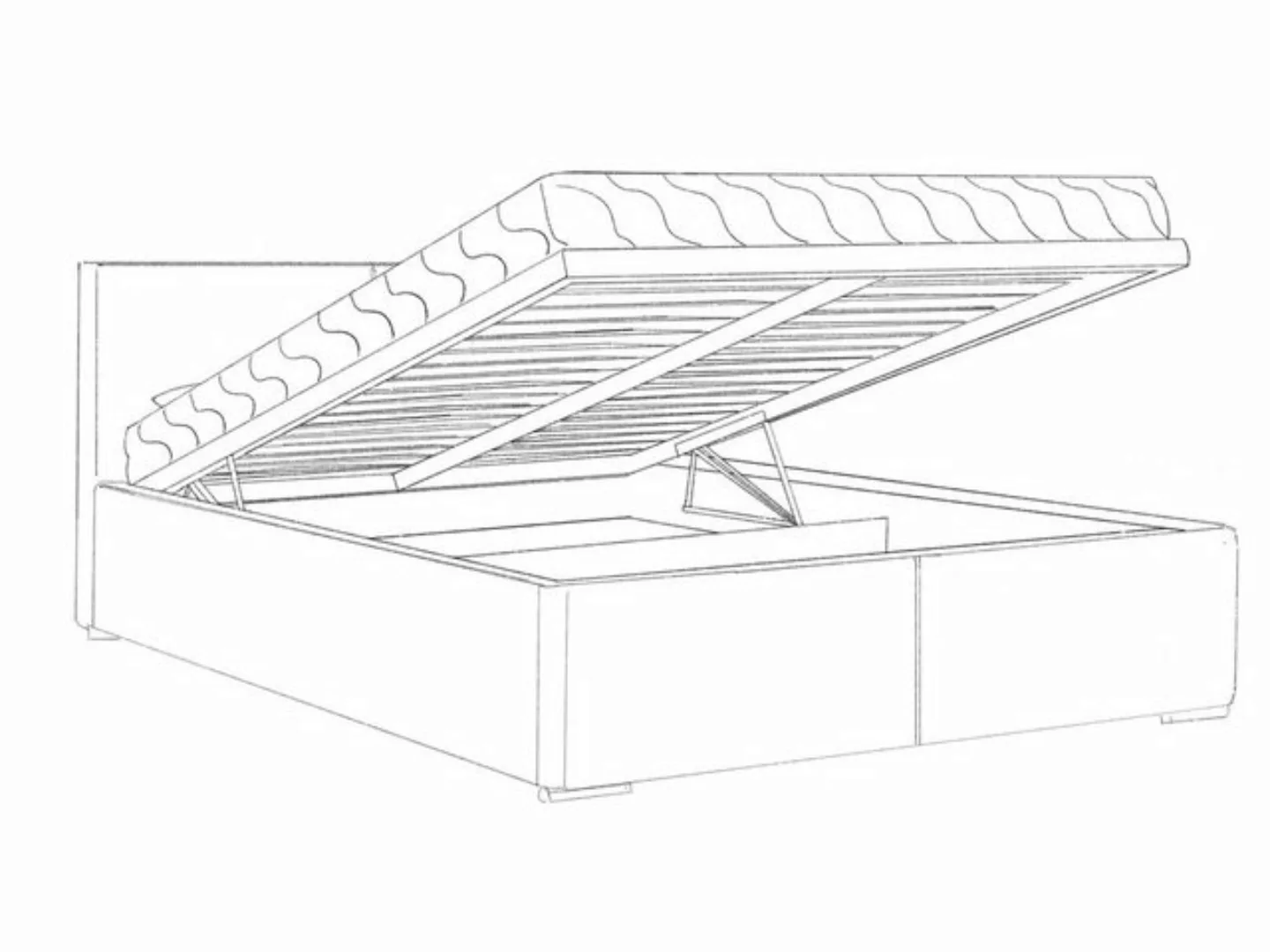 MARPUR Polsterbett MENOS inkl. Schaummatratze SELEKT (Polsterbett mit Bettk günstig online kaufen