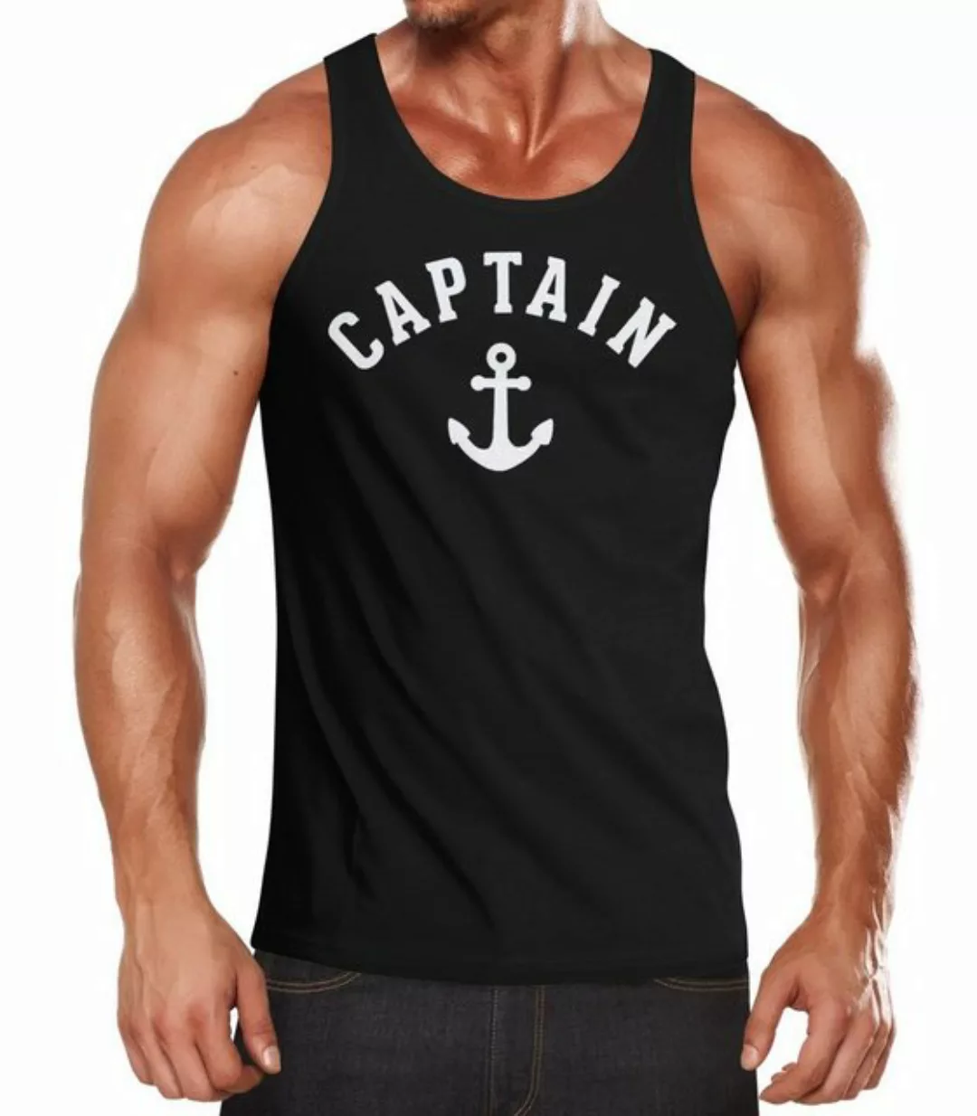 Neverless Tanktop Herren Tank-Top Captain Anker Anchor mit Print günstig online kaufen