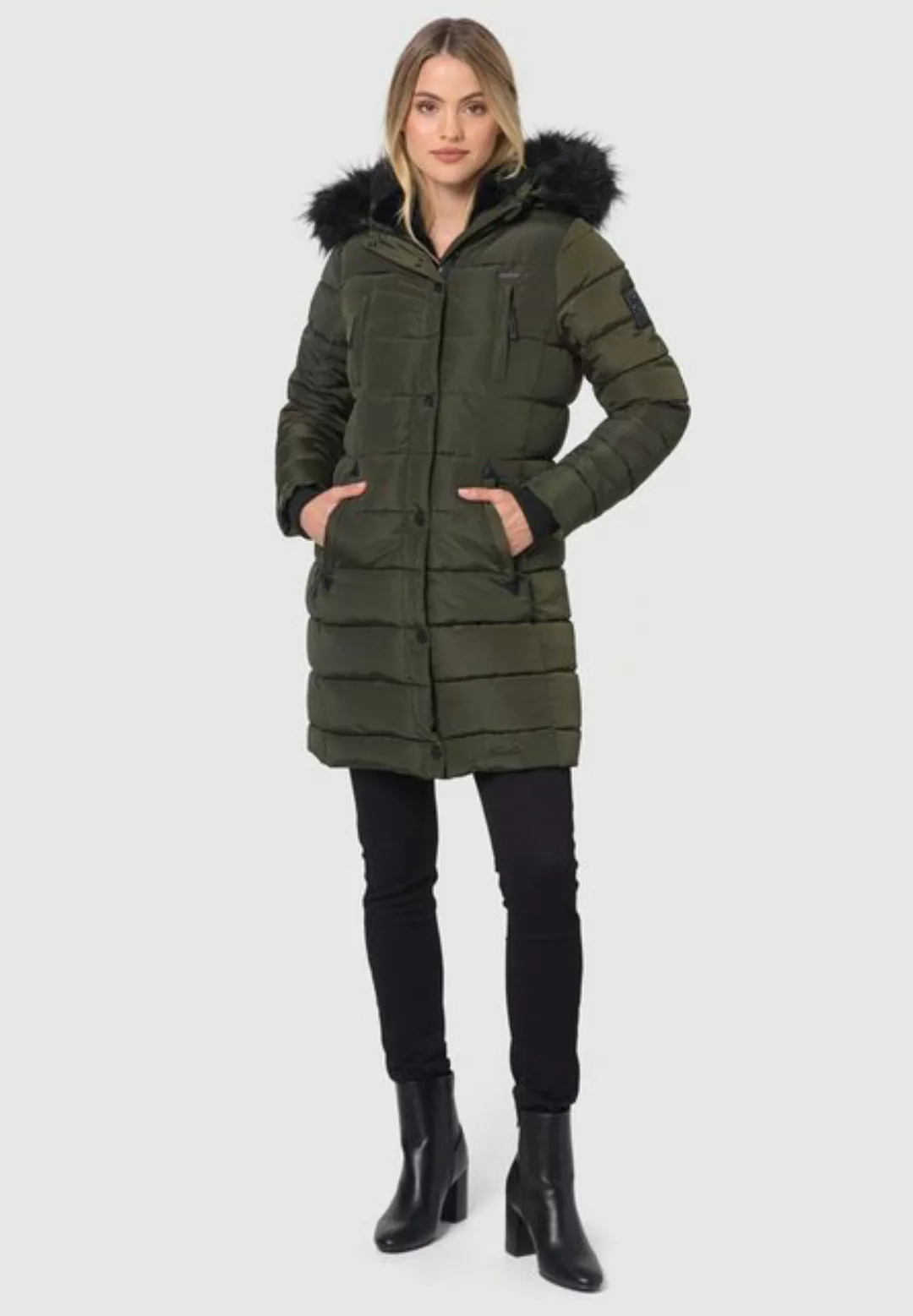 Navahoo Winterjacke Lotusblüte Pri mit warmem Teddyfell und abnehmbarem Kun günstig online kaufen