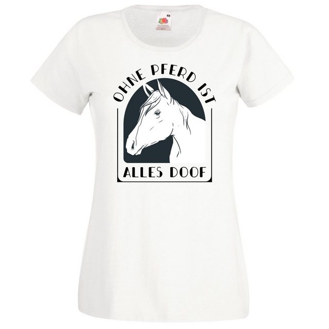 Youth Designz T-Shirt Ohne Pferd ist alles Doof Damen Shirt mit modischem P günstig online kaufen