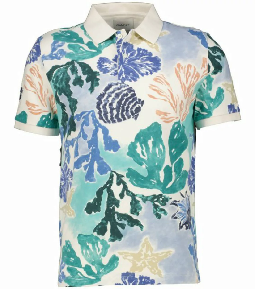 Gant Poloshirt Herren Poloshirt mit Print (1-tlg) günstig online kaufen