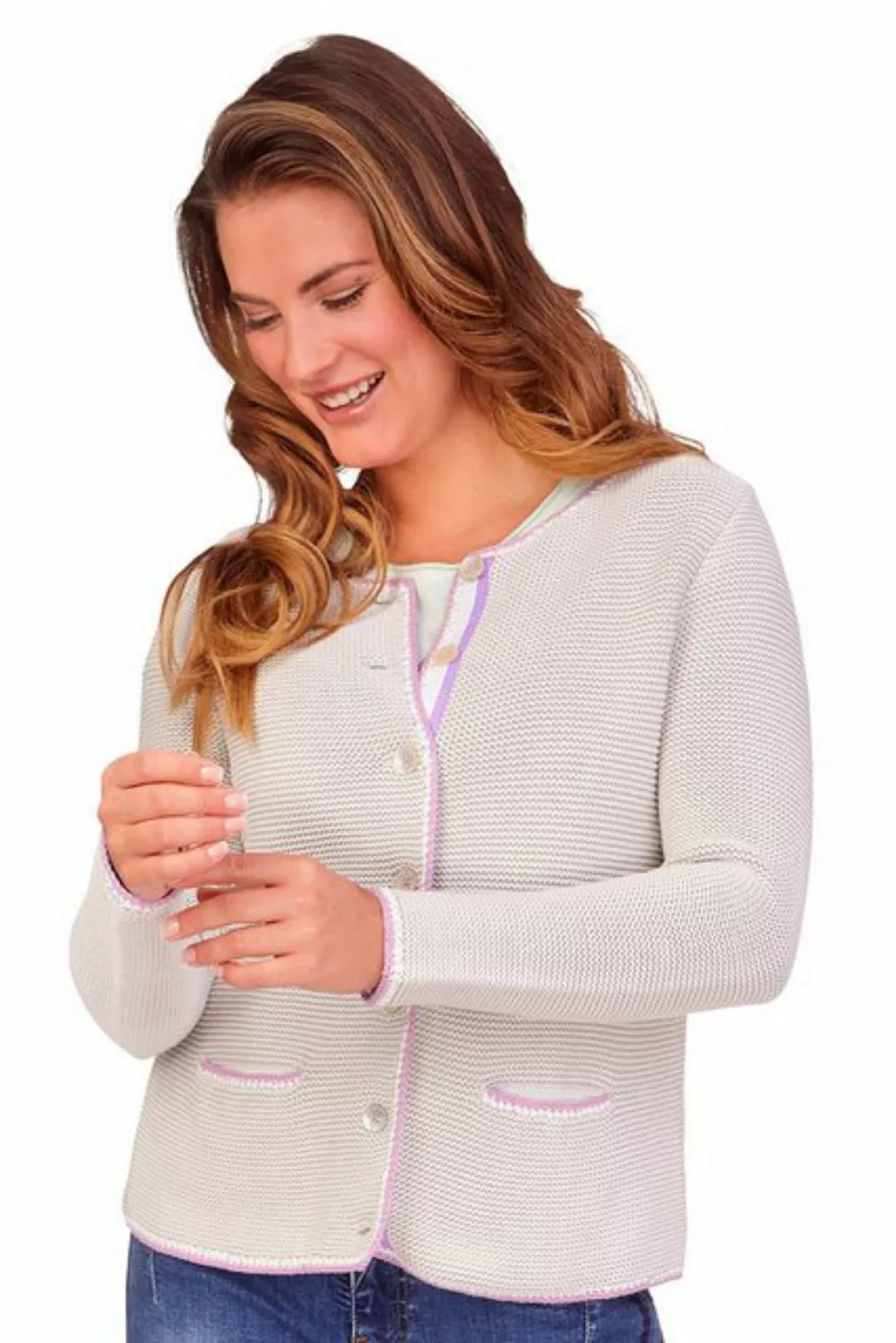 Lieblingsstück Trachtenstrickjacke Trachten Strickjacke - ZITA - greige günstig online kaufen