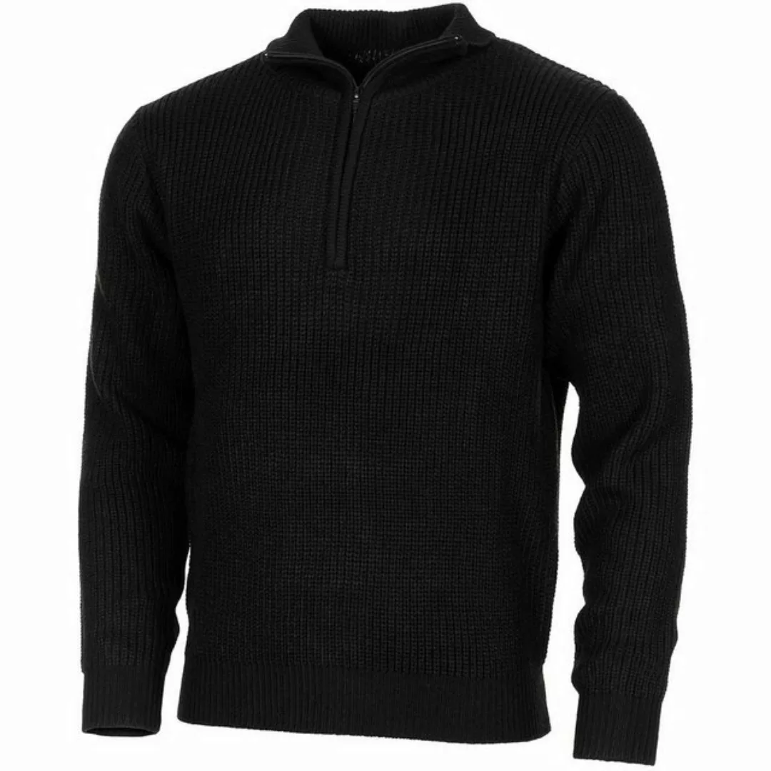 MFH Rundhalspullover Pullover, "Troyer", schwarz, mit Reißverschluss L günstig online kaufen