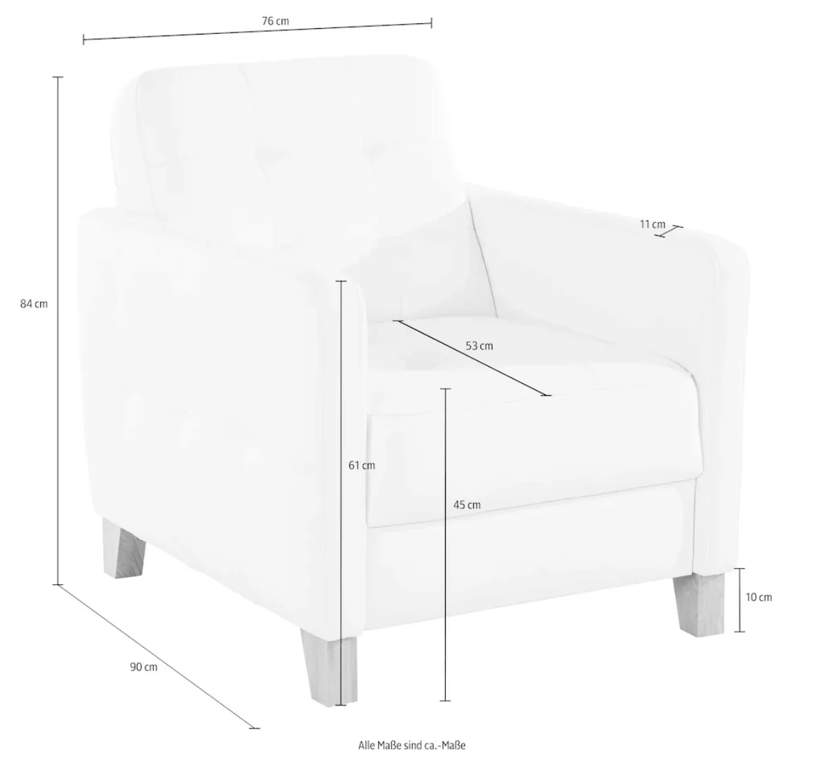 exxpo - sofa fashion Sessel "Elio, Loungesessel, aufwendige Detailverarbeit günstig online kaufen