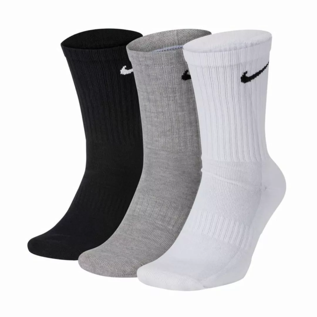 Nike Everyday Cushion Crew Socken 3 Paare EU 34-38 Black / White günstig online kaufen