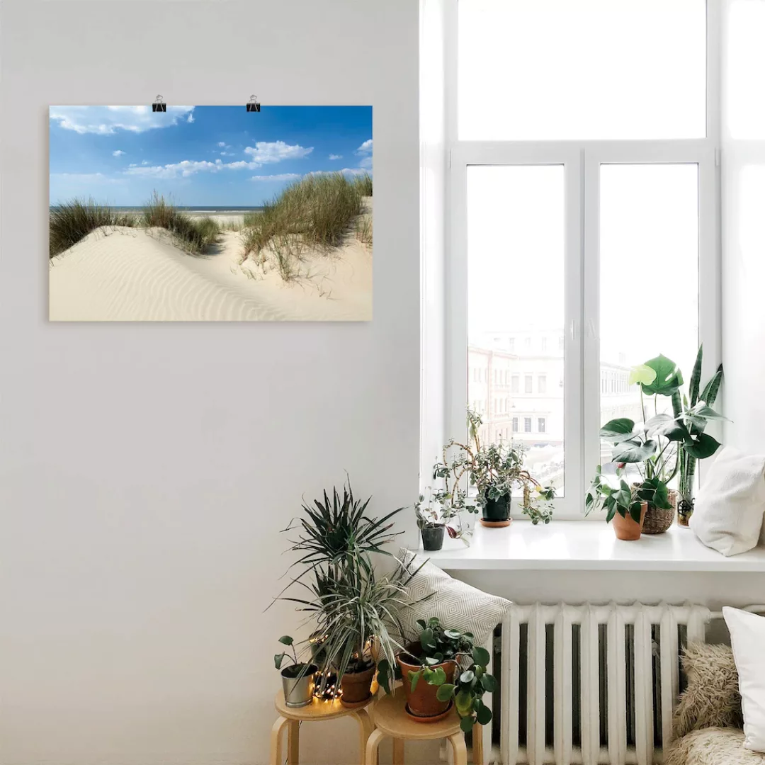 Artland Wandbild "Düne mit Meeresblick", Strand, (1 St.) günstig online kaufen