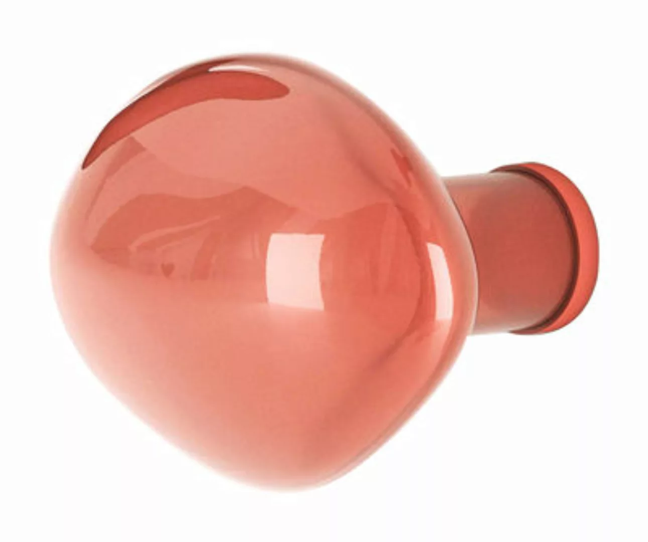 Wandhaken Bubble Small glas orange klein / Ø 9 cm - aus Glas - Petite Fritu günstig online kaufen