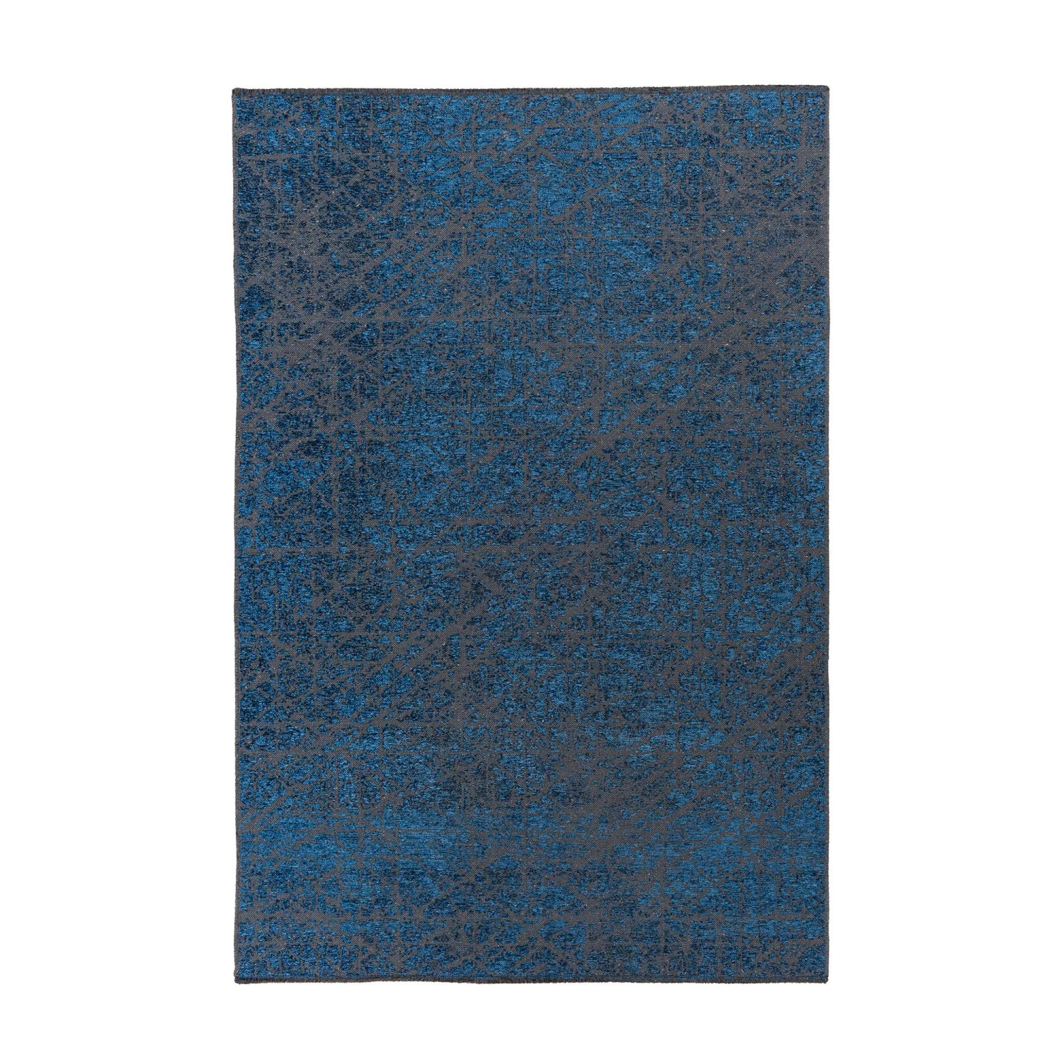 MeGusta Kurzflor Teppich Klassisch Modern Blau 80x150 cm Cristina günstig online kaufen
