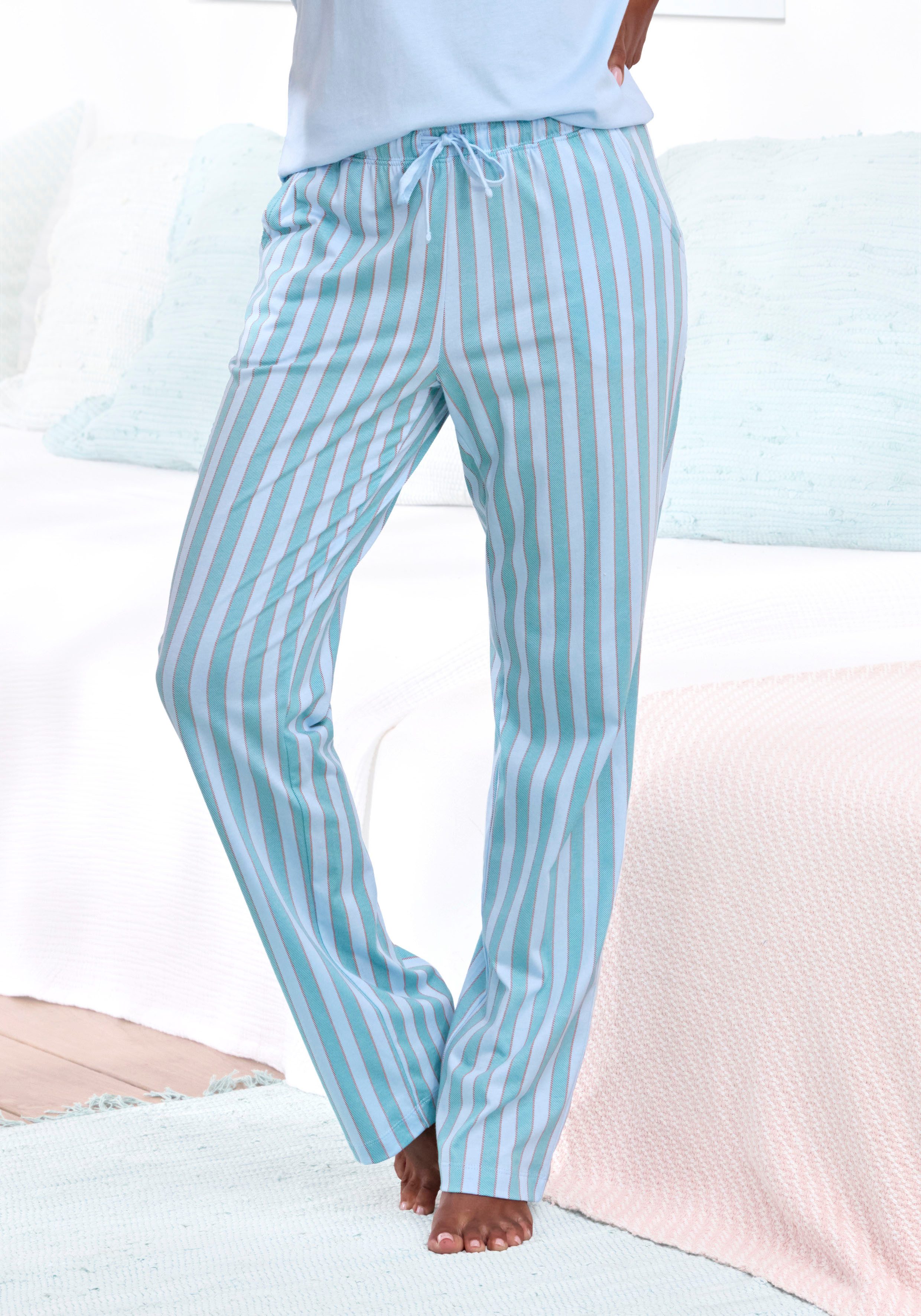 Vivance Dreams Pyjamahose, mit zartem Streifenmuster günstig online kaufen