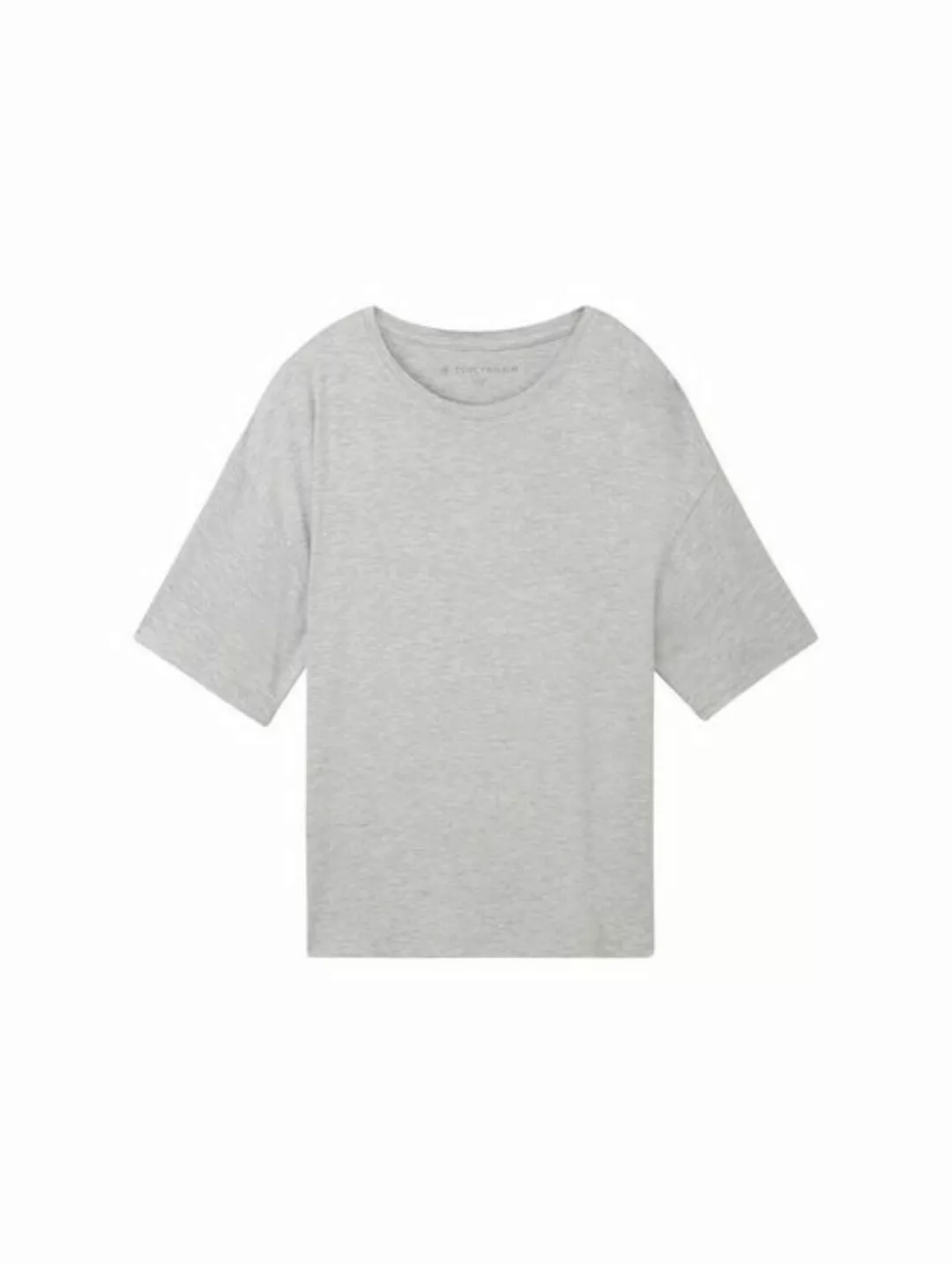 TOM TAILOR Pyjamaoberteil T-Shirt in Melange Optik günstig online kaufen