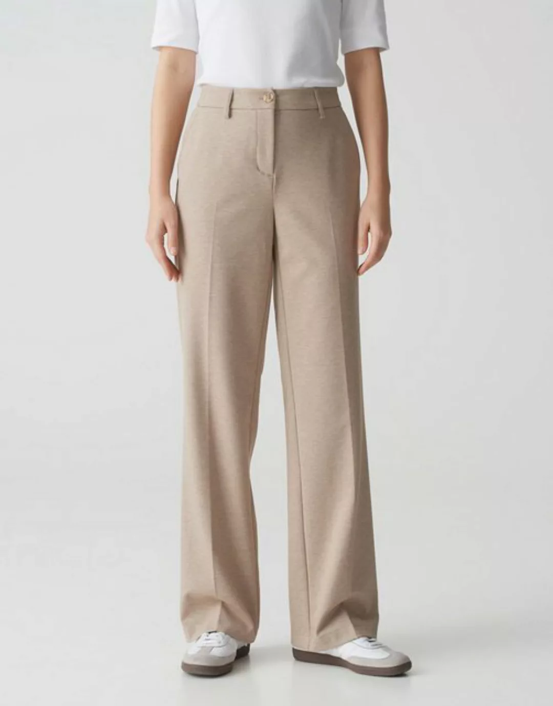 OPUS Anzughose Wide Leg Pants MAUNO CITY mit dezenter Struktur günstig online kaufen