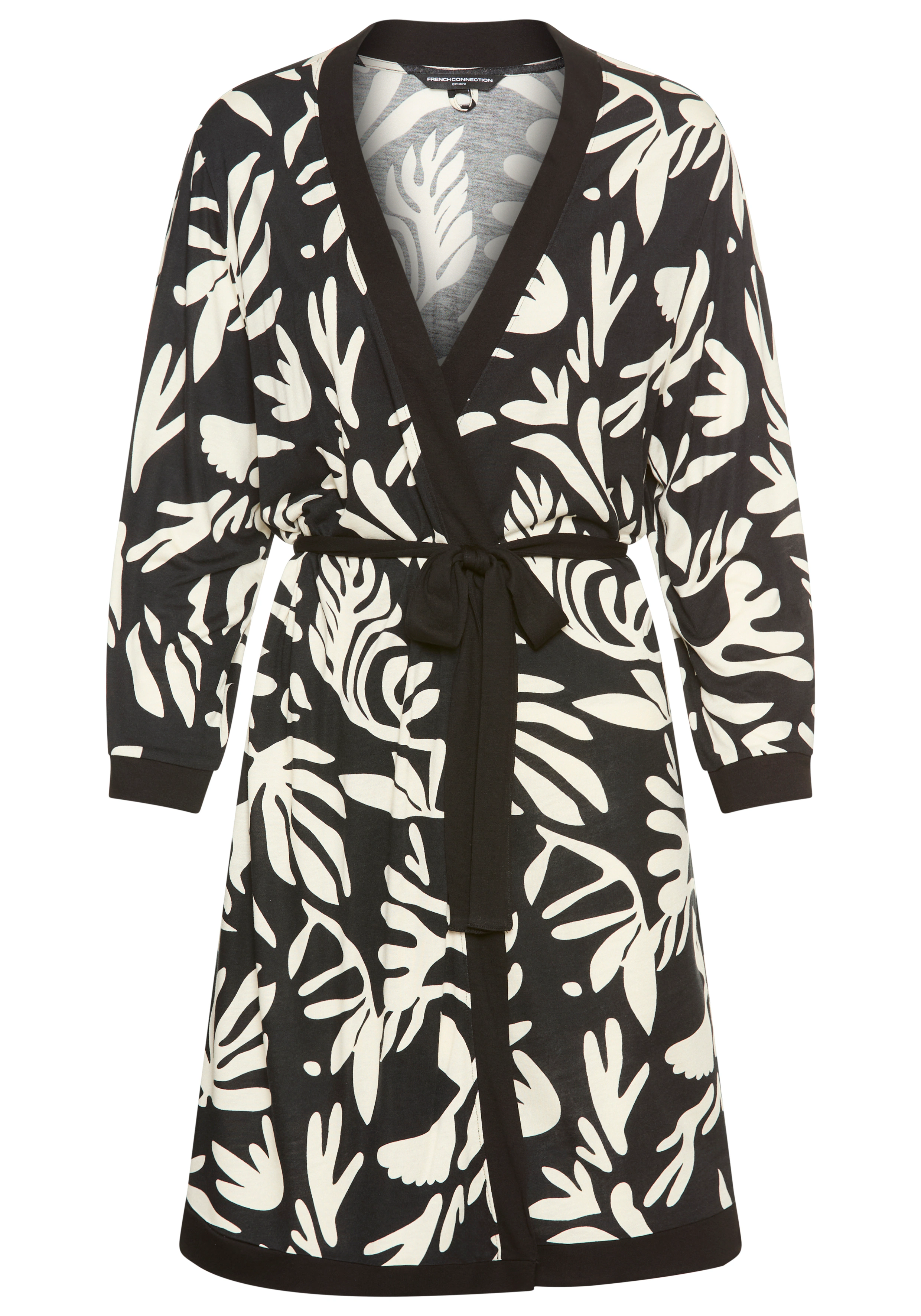 French Connection Kimono, in zeitlosem Schwarz-Weiß-Look günstig online kaufen