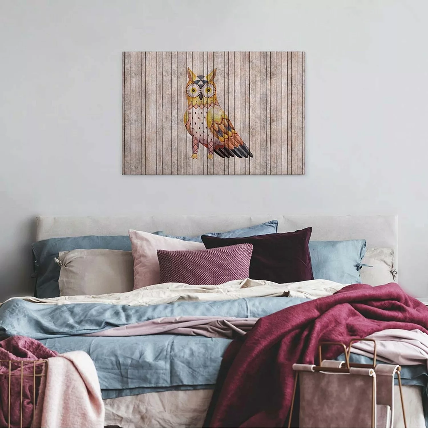 Bricoflor Holz Leinwand Bild Mit Fuchs Rustikales Wandbild Mit Fuchs Motiv günstig online kaufen