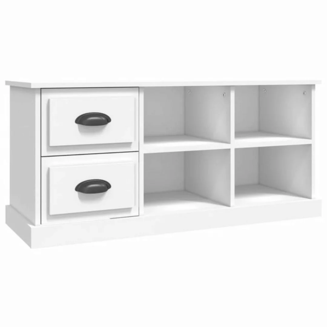 furnicato TV-Schrank Weiß 102x35,5x47,5 cm Holzwerkstoff günstig online kaufen