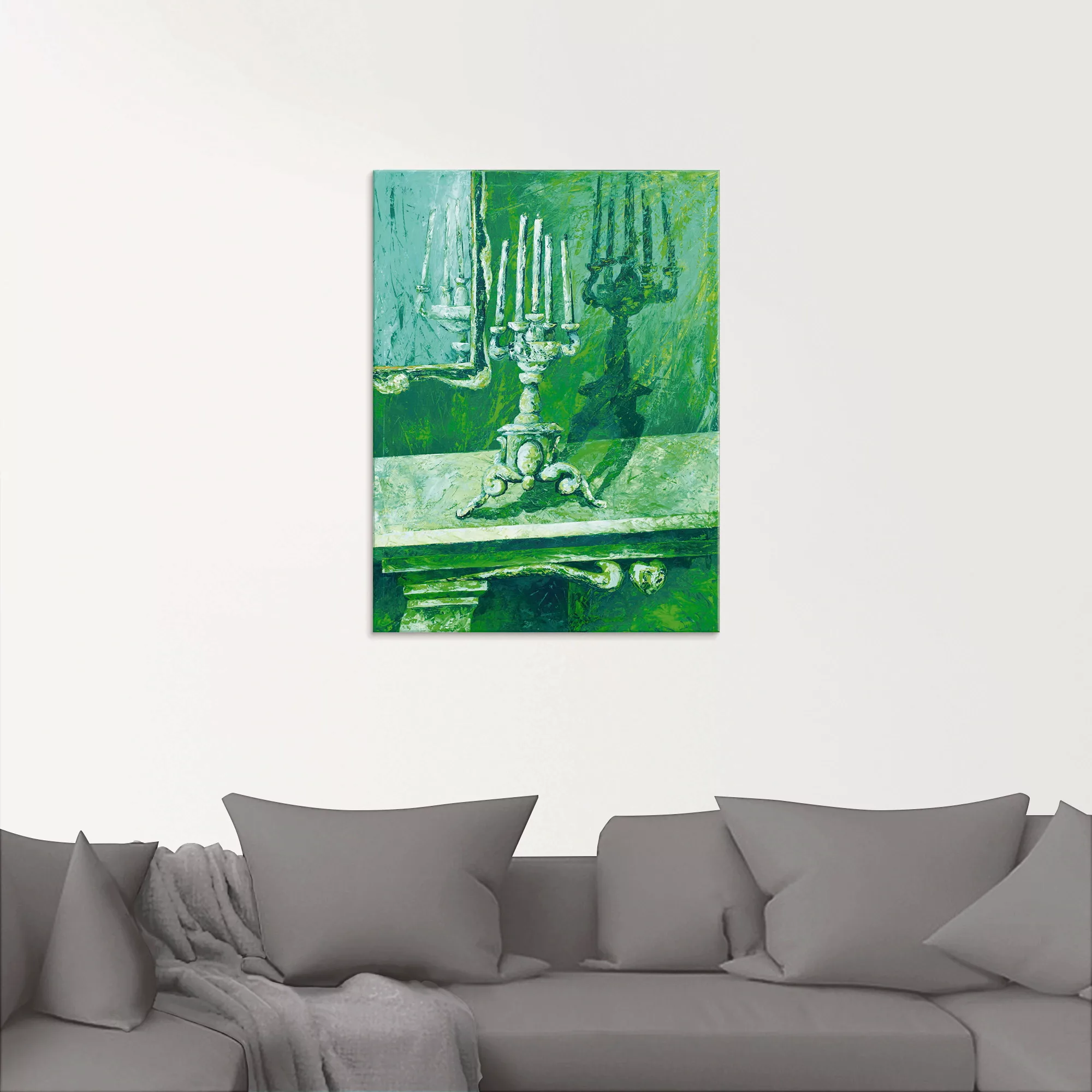 Artland Glasbild "Barocker Leuchter", Innenarchitektur, (1 St.), in verschi günstig online kaufen