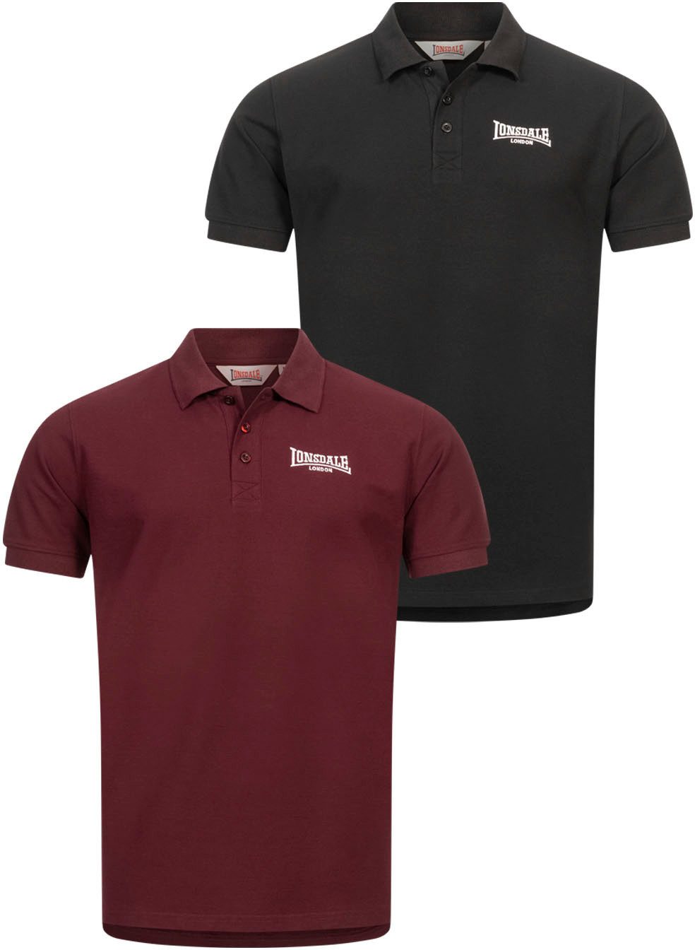 Lonsdale Poloshirt LINGHOLME (Packung, 2-tlg) günstig online kaufen