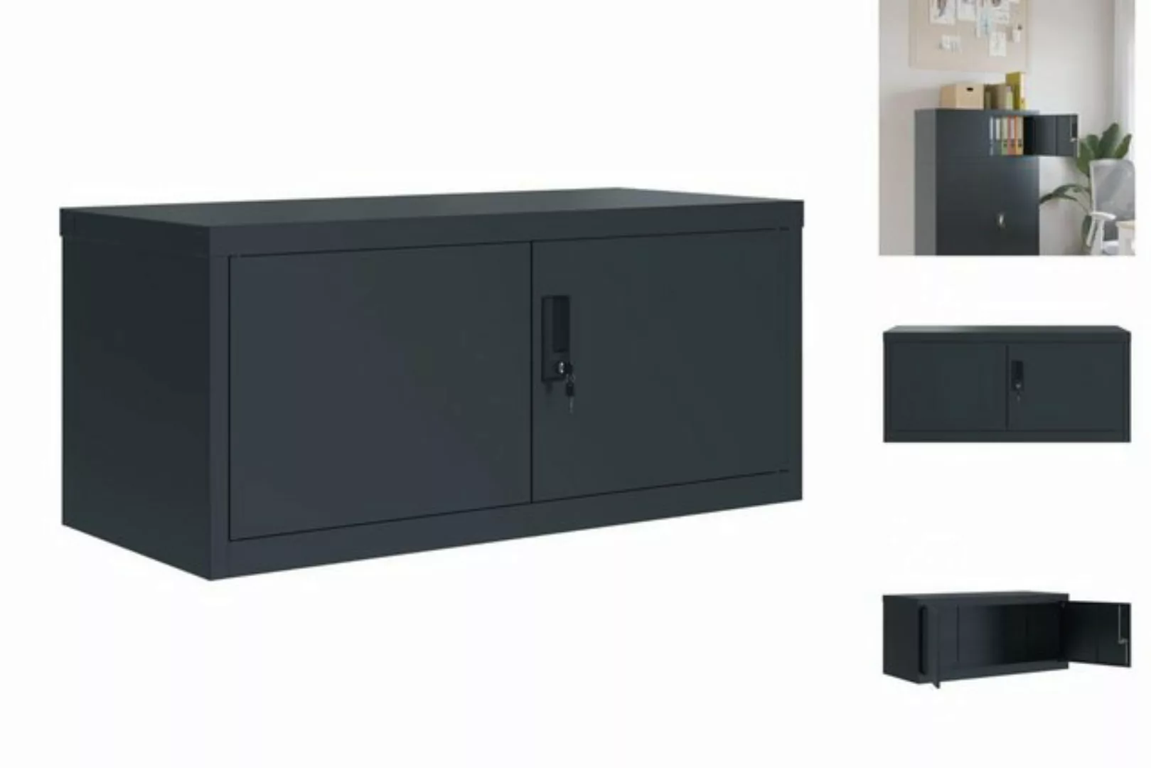 vidaXL Aktenschrank Aktenschrank Büroschrank Home Office Ablage Büro Anthra günstig online kaufen