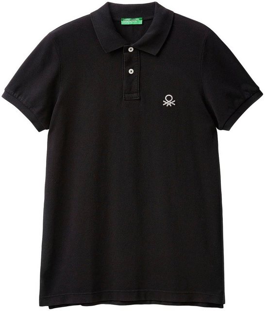 United Colors of Benetton Poloshirt mit großem Label-Badge günstig online kaufen