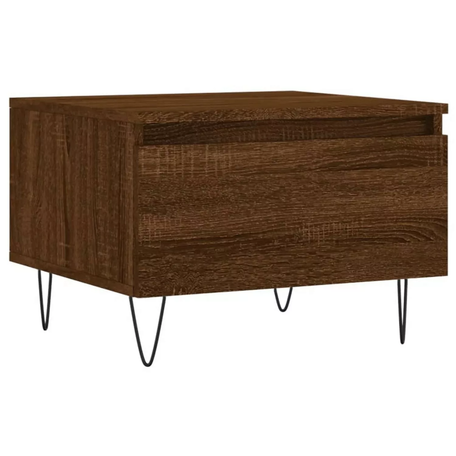 vidaXL Couchtisch Braun Eichen-Optik 50x46x35 cm Holzwerkstoff Modell 2 günstig online kaufen