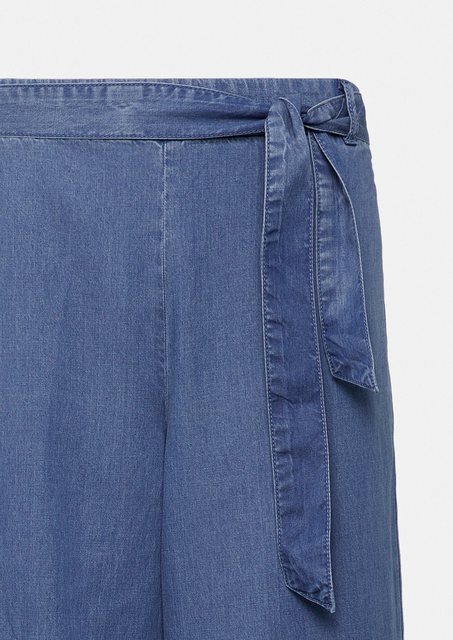 Comma 7/8-Jeans Culotte-Jeans im Loose Fit mit Paperbag-Bund günstig online kaufen