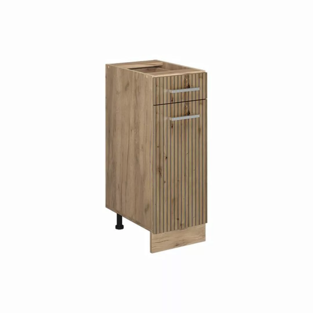 Vicco Unterschrank R-Line, Artisan-Eiche/Goldkraft Eiche, 30 cm AP Marmor günstig online kaufen