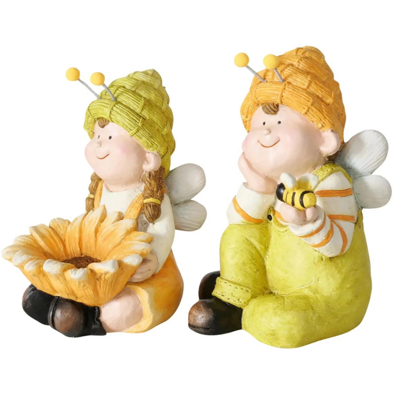 Boltze Deko-Figur Bieny Mädchen und Junge 2-fach Sortiert Mehrfarbig günstig online kaufen