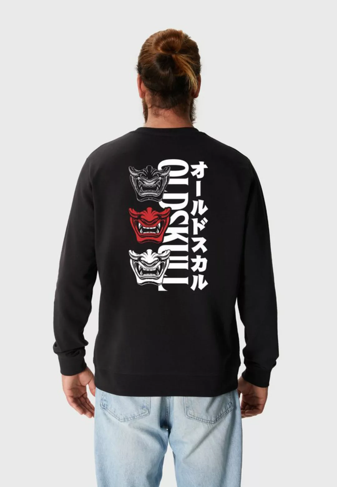 Oldskull Sweatshirt Asian Triple Mask Logo Graphic günstig online kaufen