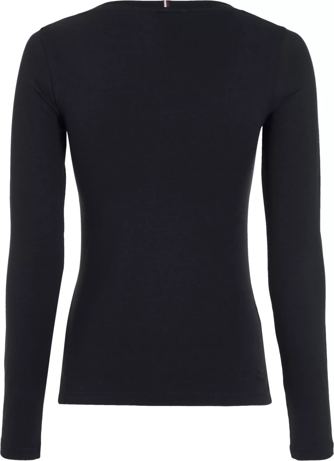 Tommy Hilfiger Langarmshirt SLIM MODERN CO/EA SCOOP LS in klassicher Basic- günstig online kaufen