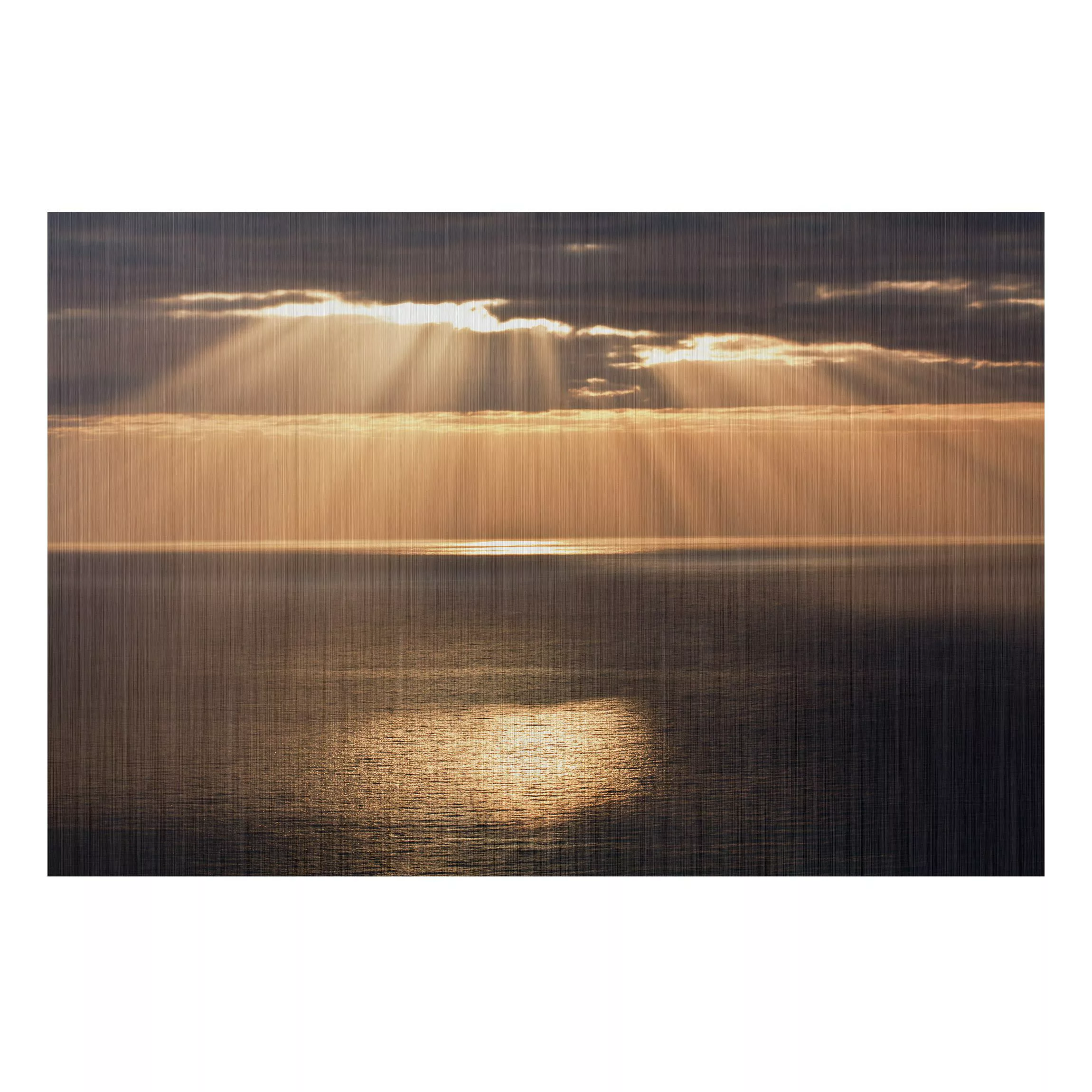 Alu-Dibond Bild Natur & Landschaft - Querformat 3:2 Sonnenstrahlen über dem günstig online kaufen