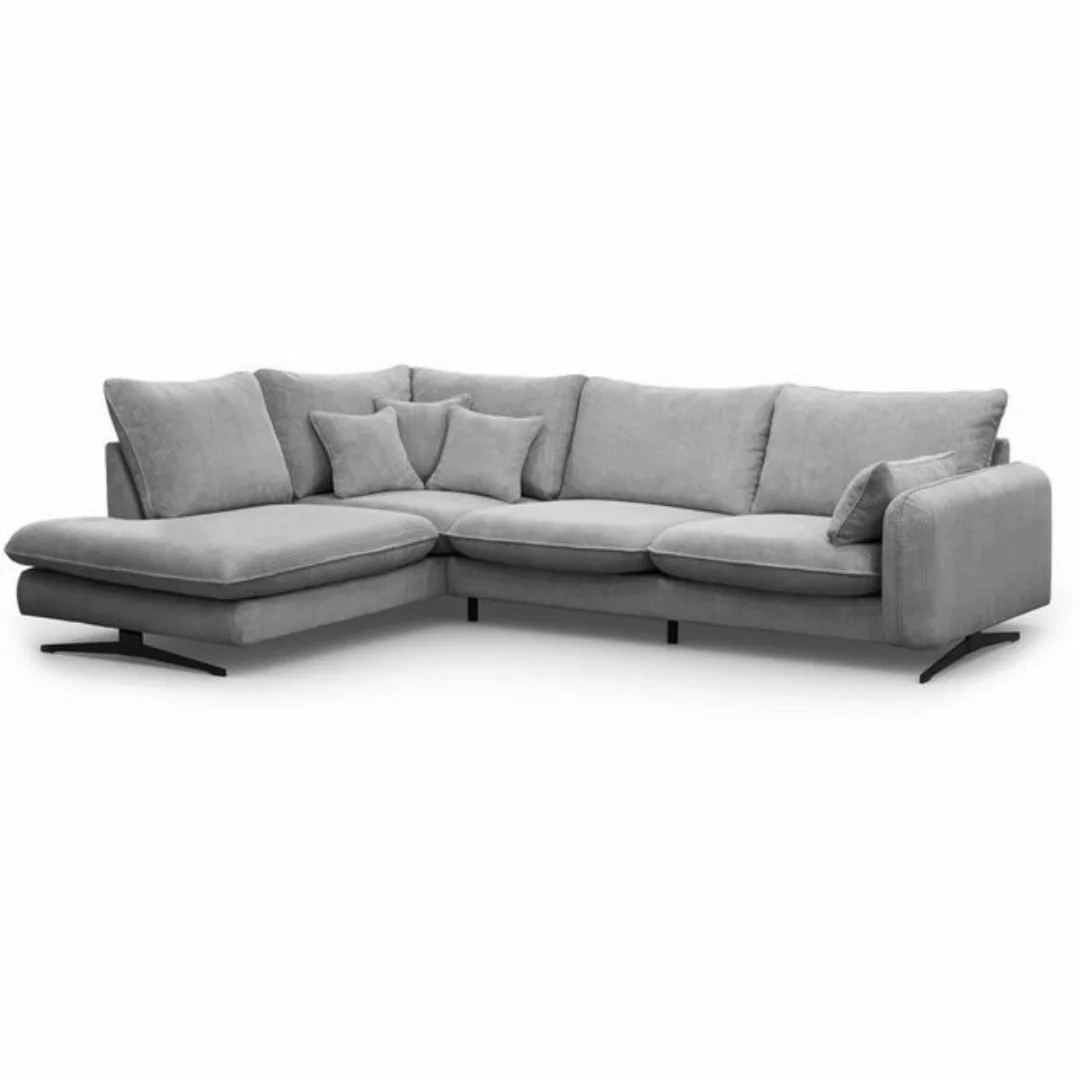 Beautysofa Ecksofa Prince L, L-Form Polstersofa aus Cord-Bezug, l-shape Pol günstig online kaufen