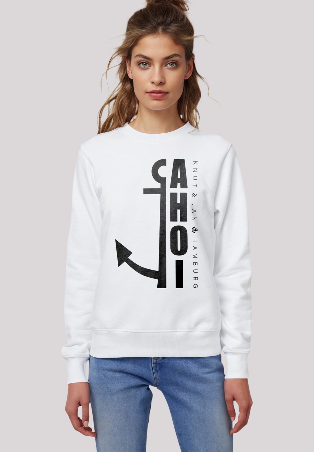 F4NT4STIC Sweatshirt "Ahoi Anker Crop Knut & Jan Hamburg", Premium Qualität günstig online kaufen