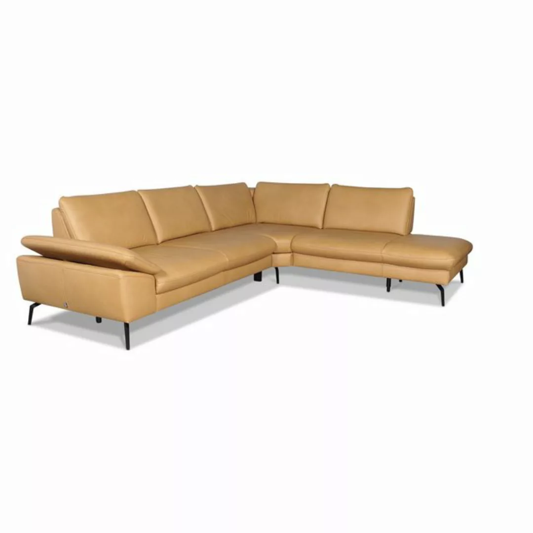 GALLERY M branded by Musterring Ecksofa Diana, 1 Teile, Nappa-Leder, Metall günstig online kaufen