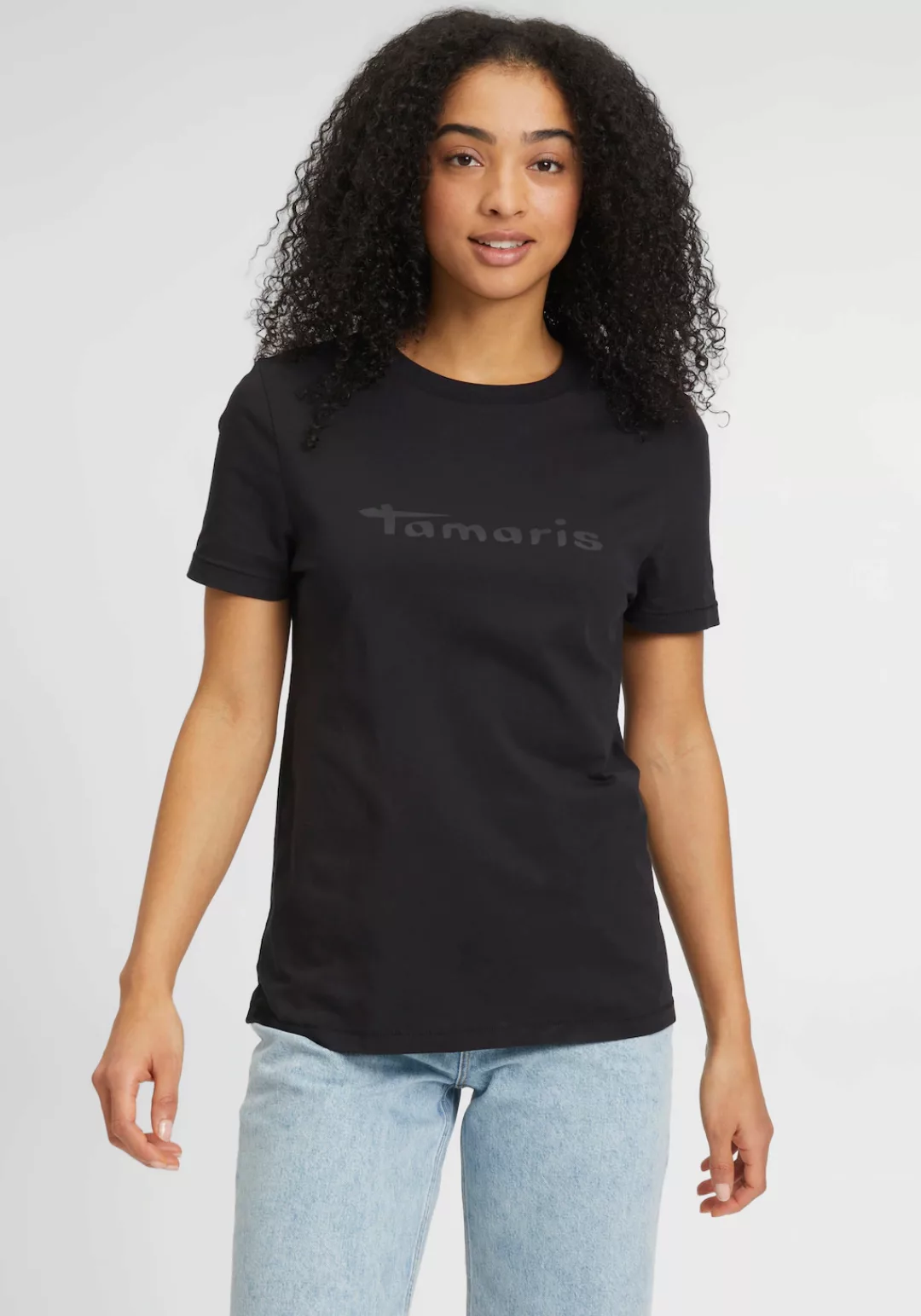 Tamaris T-Shirt, mit Rundhalsausschnitt - NEUE KOLLEKTION günstig online kaufen