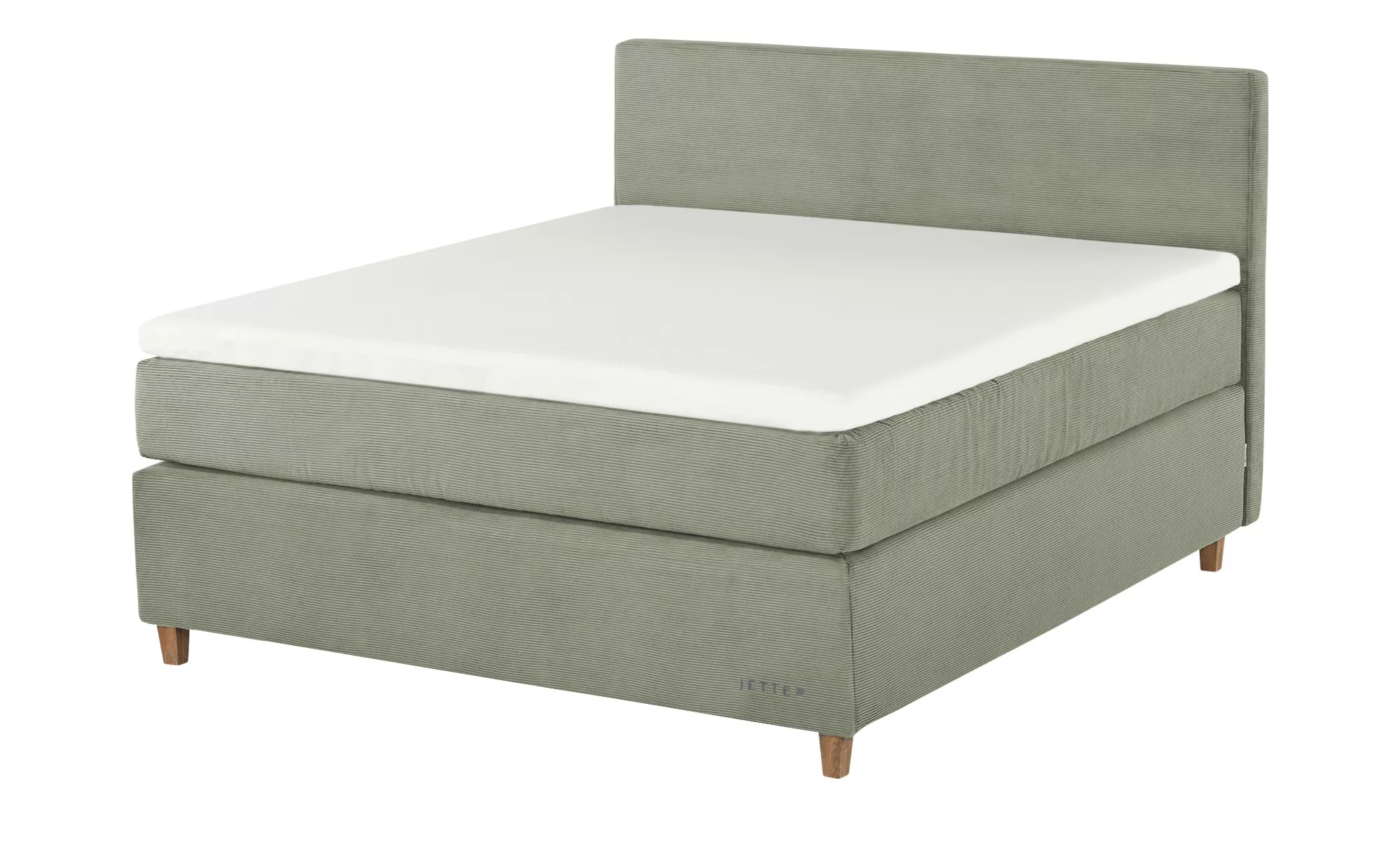 Jette Home Boxspringbett  Jette Flex ¦ grün ¦ Maße (cm): B: 205 H: 120,5 Be günstig online kaufen