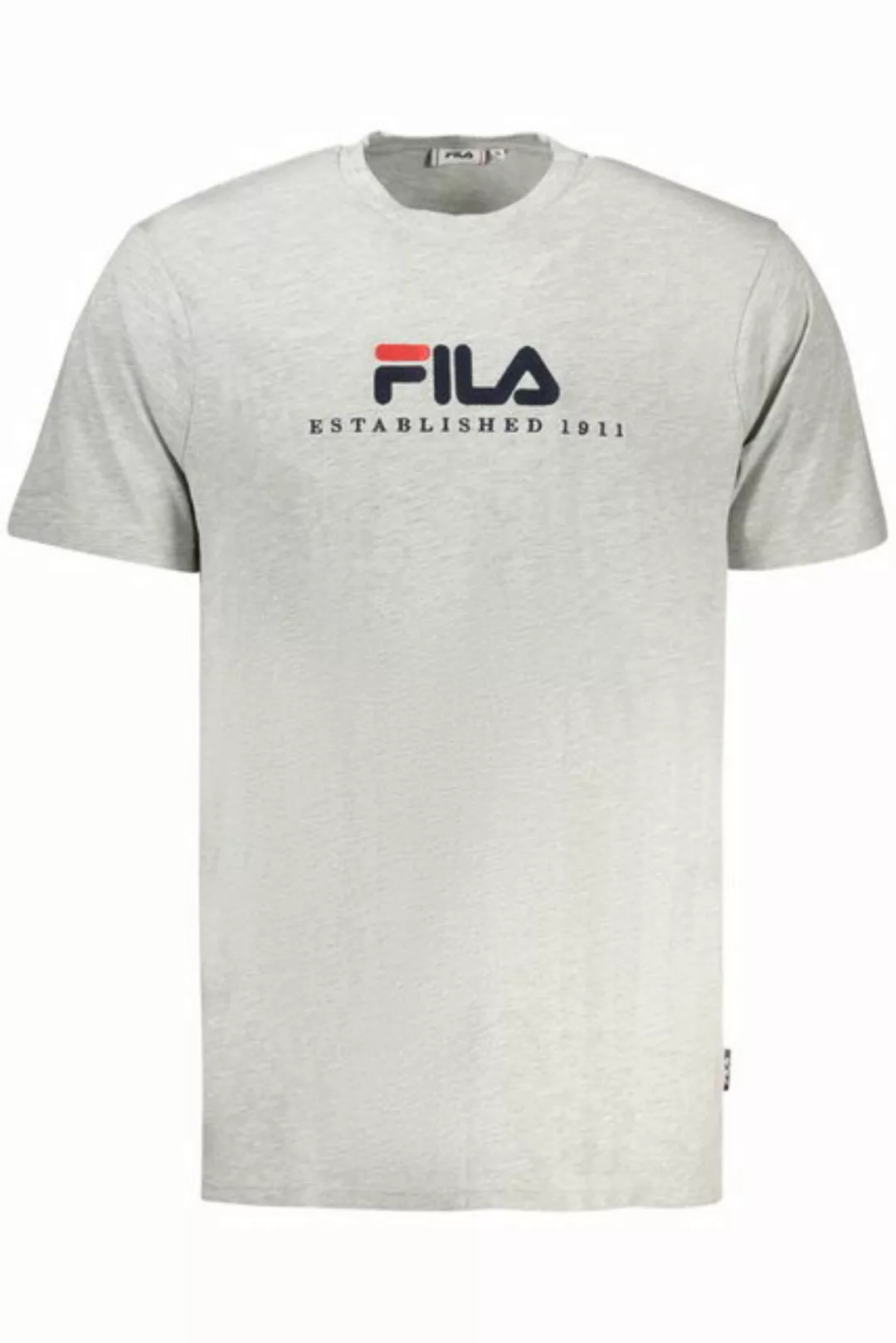 Fila T-Shirt Graues Herren T-Shirt mit Rundhalsausschnitt & günstig online kaufen