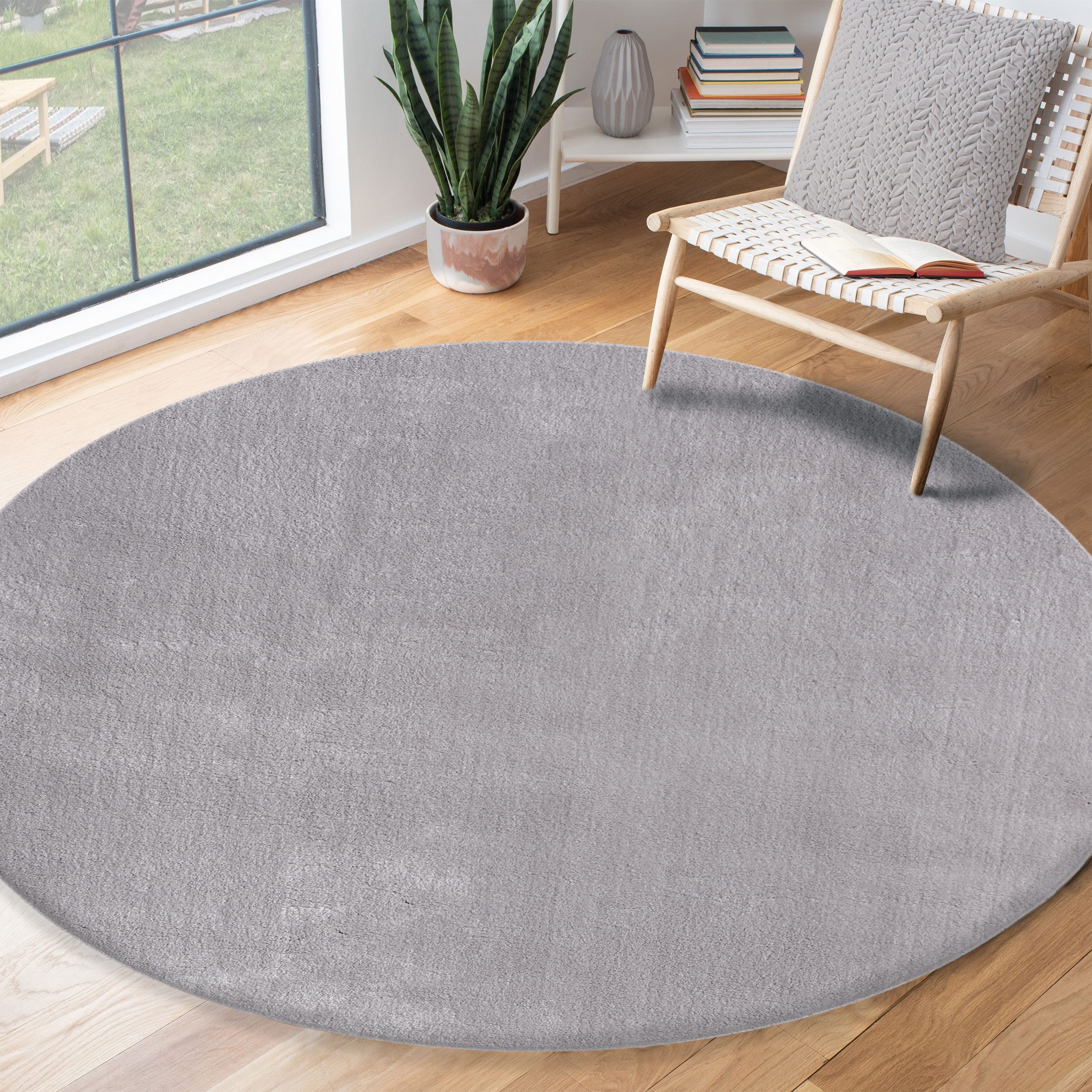 the carpet Teppich »Relax round«, rund, 16 mm Höhe, waschbarer Wohnzimmer T günstig online kaufen