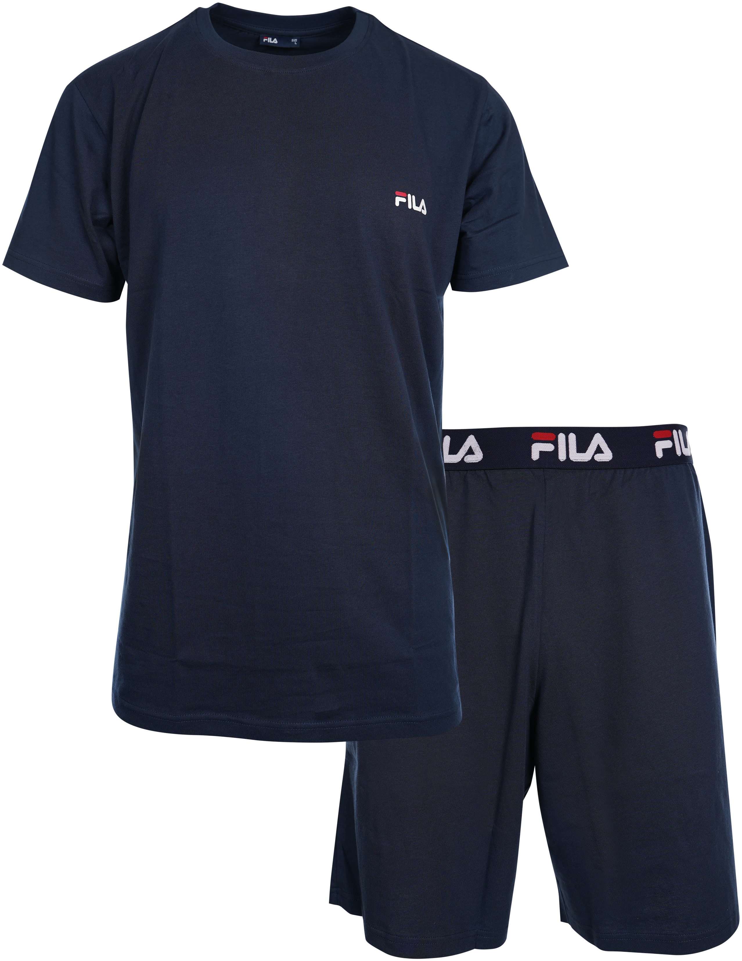 Fila Shorty "MAN JERSEY PYJAMAS", (2 tlg.), Hose mit elastischem Logobund u günstig online kaufen