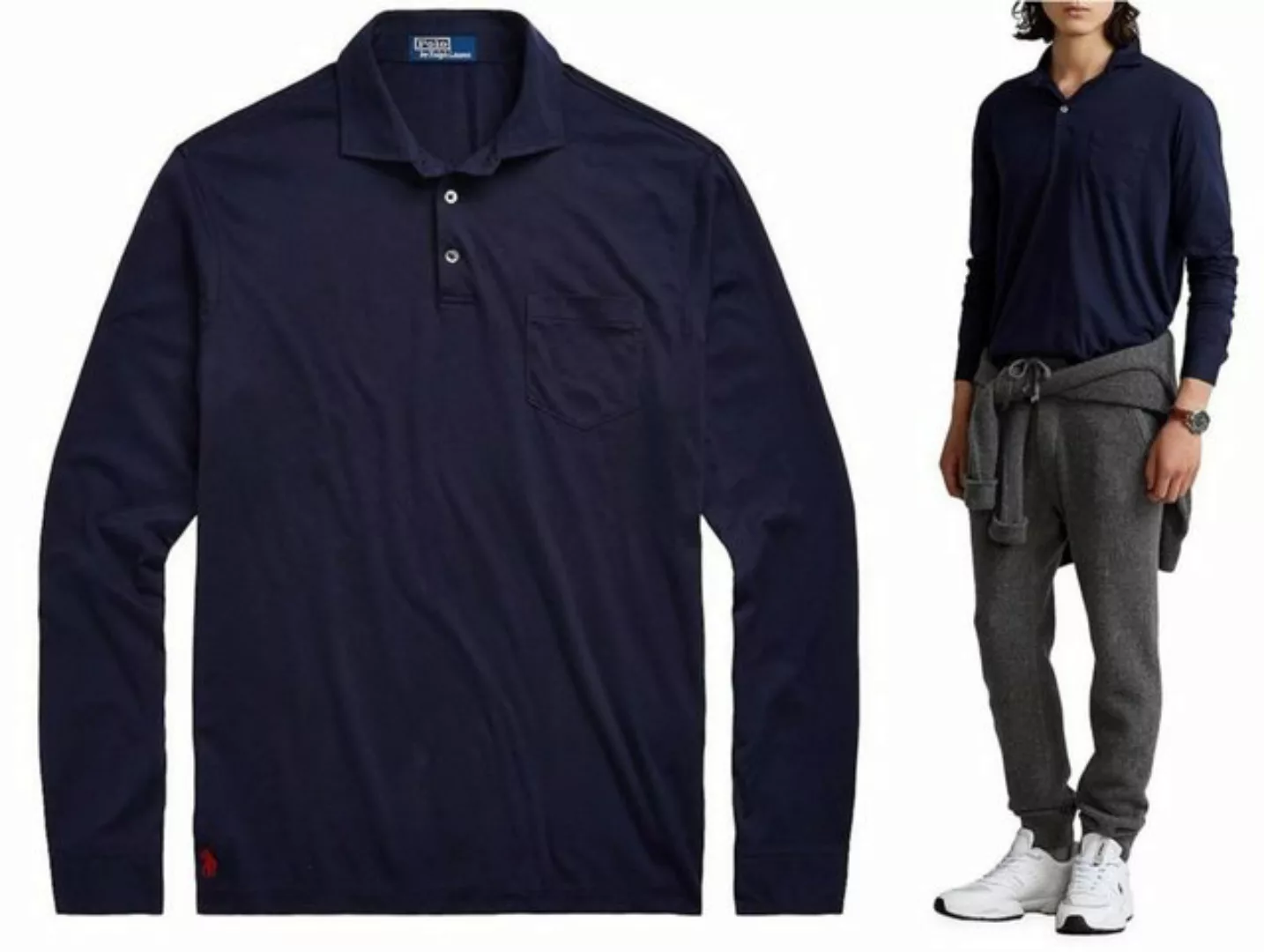 Ralph Lauren Poloshirt POLO RALPH LAUREN LUXURY PIMA COTTON Polohemd Hemd T günstig online kaufen