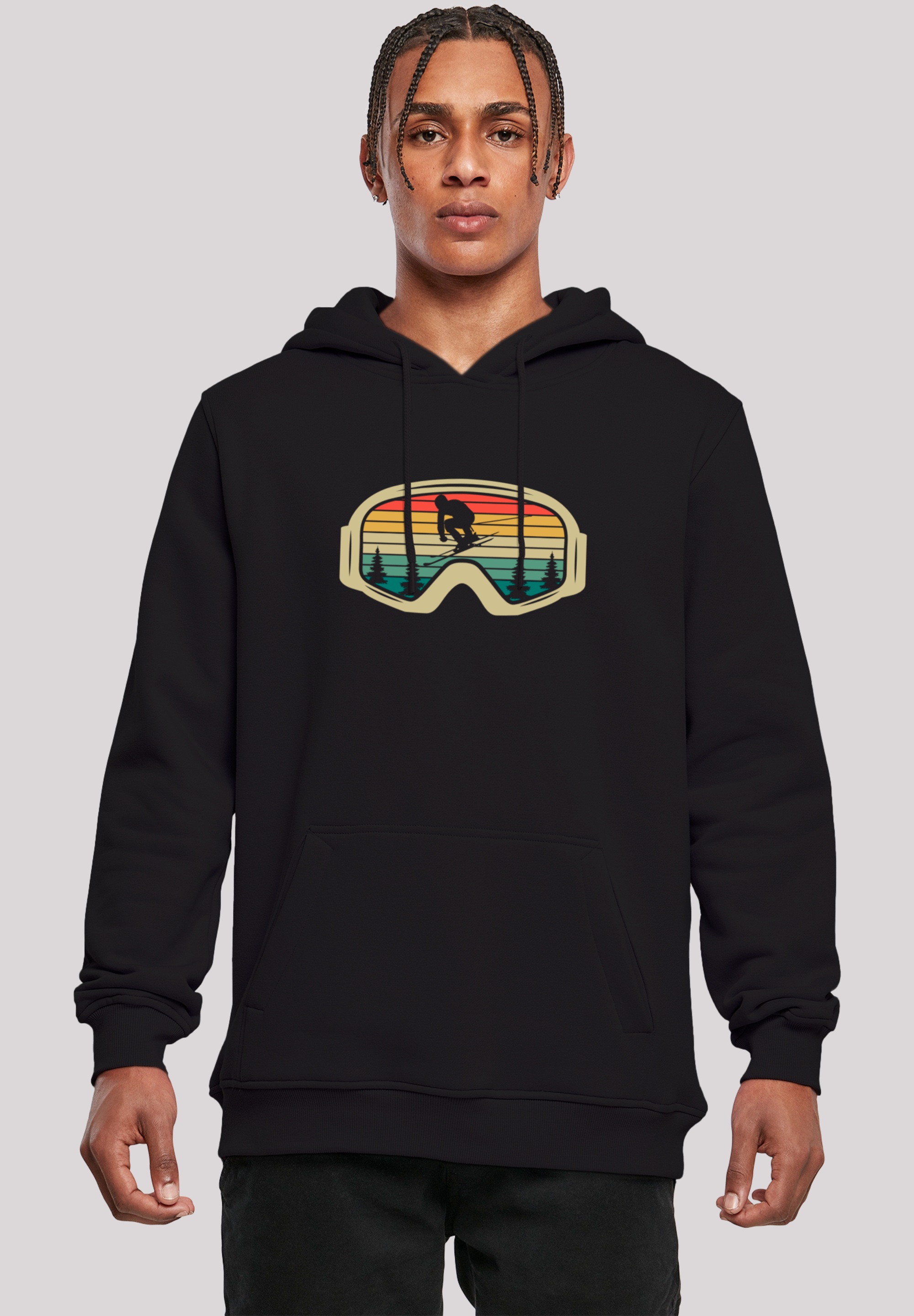 F4NT4STIC Kapuzenpullover "Retro Skibrille Wintersport", Premium Qualität günstig online kaufen