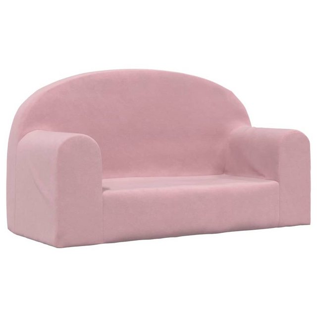 vidaXL Kindersofa, Kinder Schlafsofa 2-Sitzer Rosa Weich Plüsch günstig online kaufen