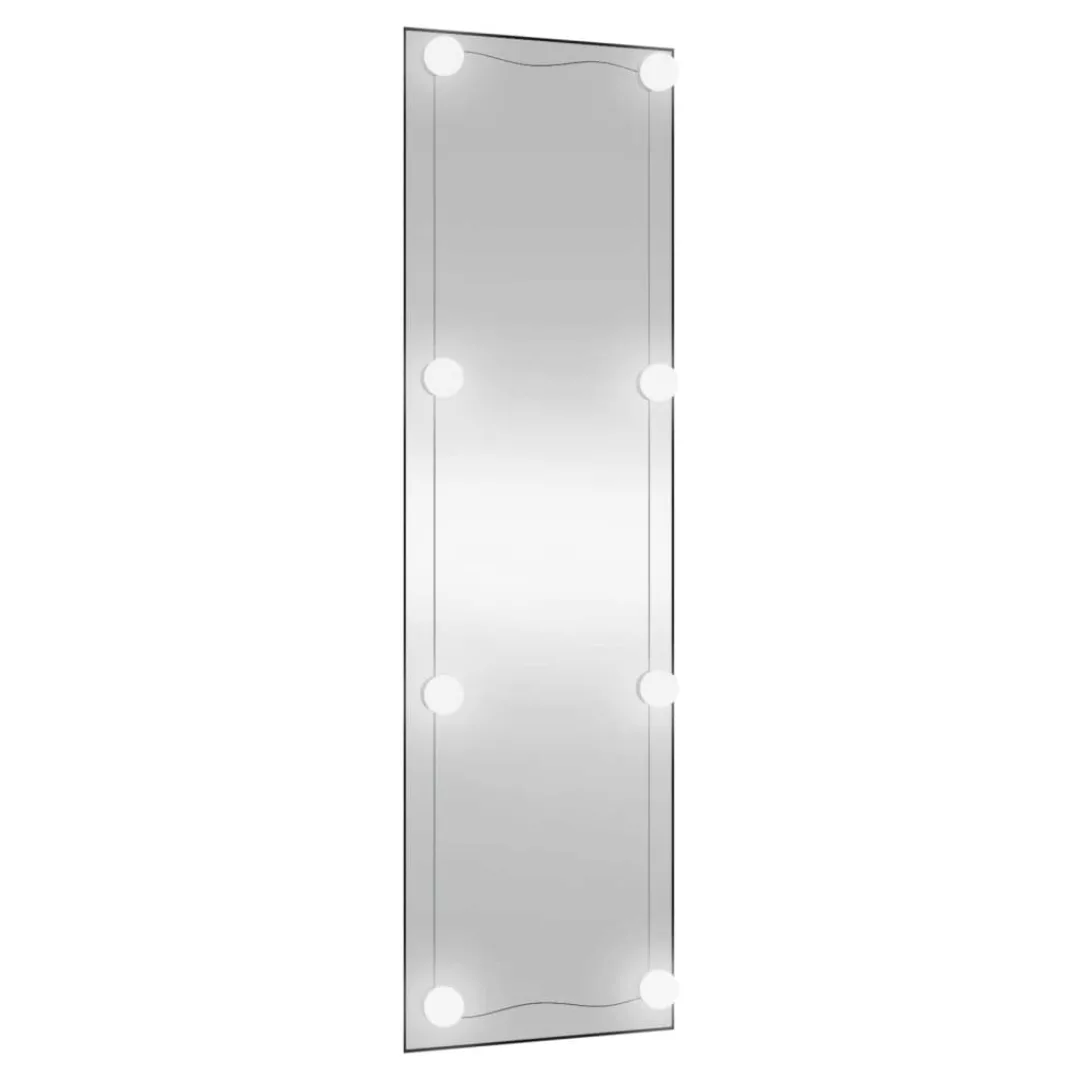 Vidaxl Wandspiegel Mit Led-leuchten 30x100 Cm Glas Rechteckig günstig online kaufen