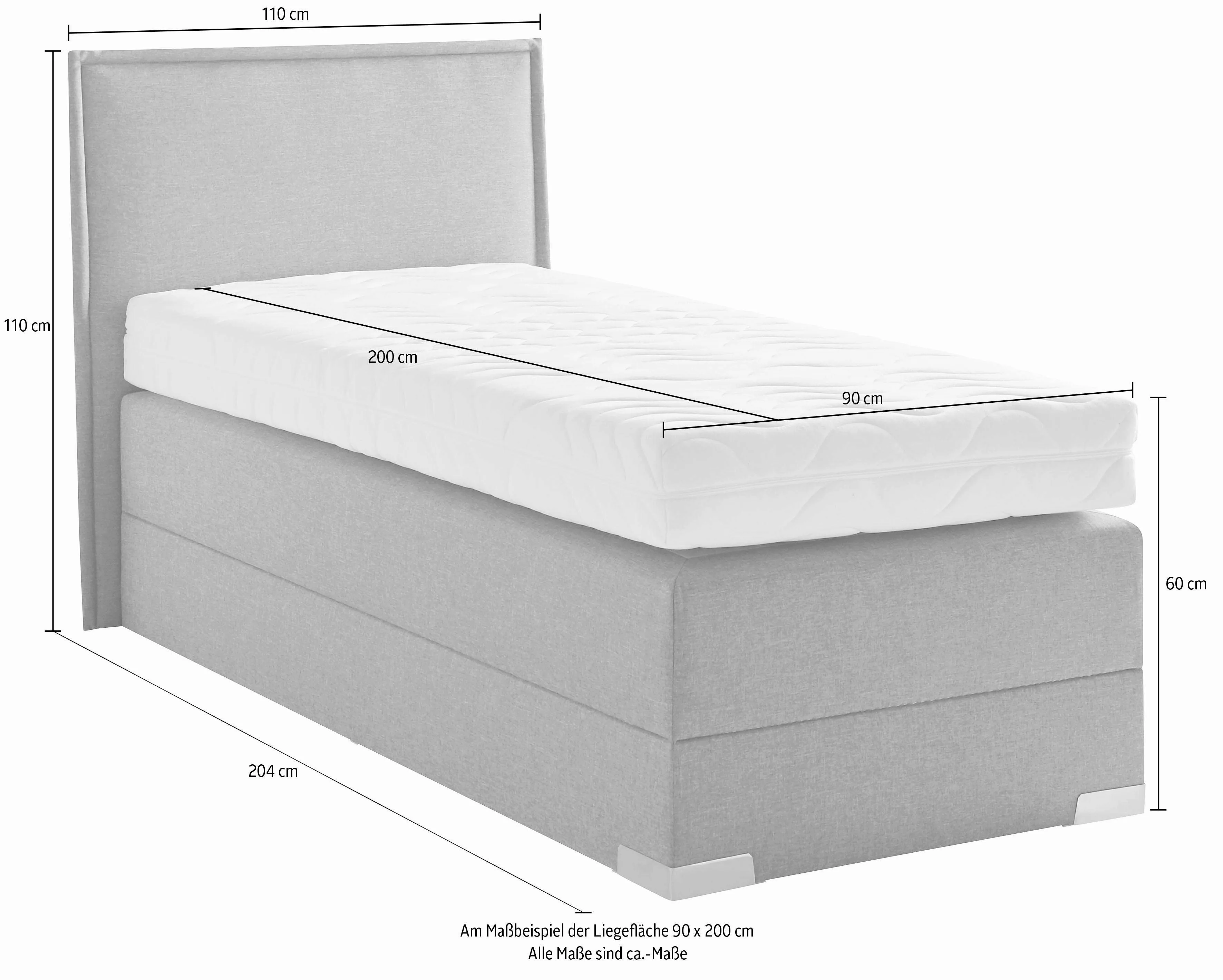 Westfalia Schlafkomfort Boxspringbett, mit Topper günstig online kaufen