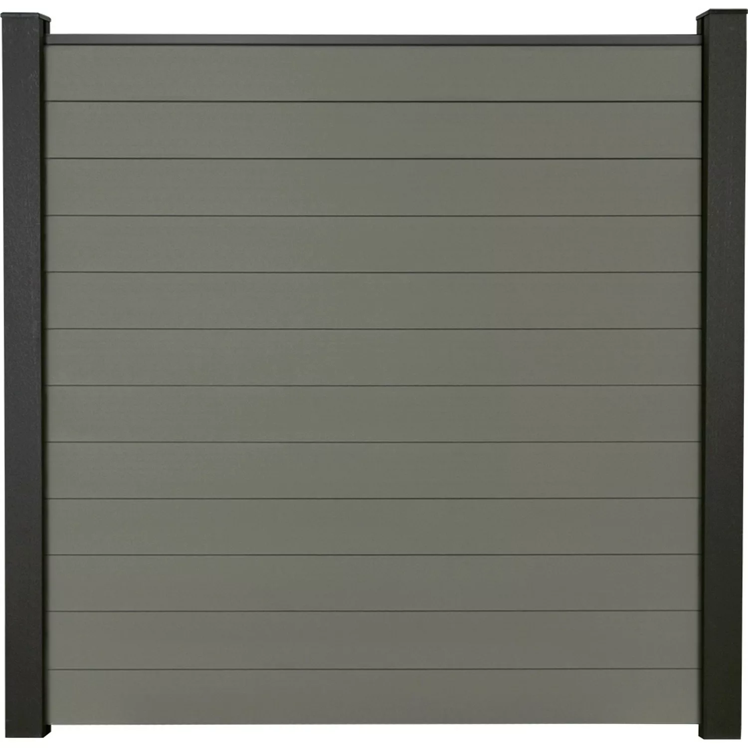 GroJa Solid Steckzaun Bausatz 180 x 180 cm Grau günstig online kaufen