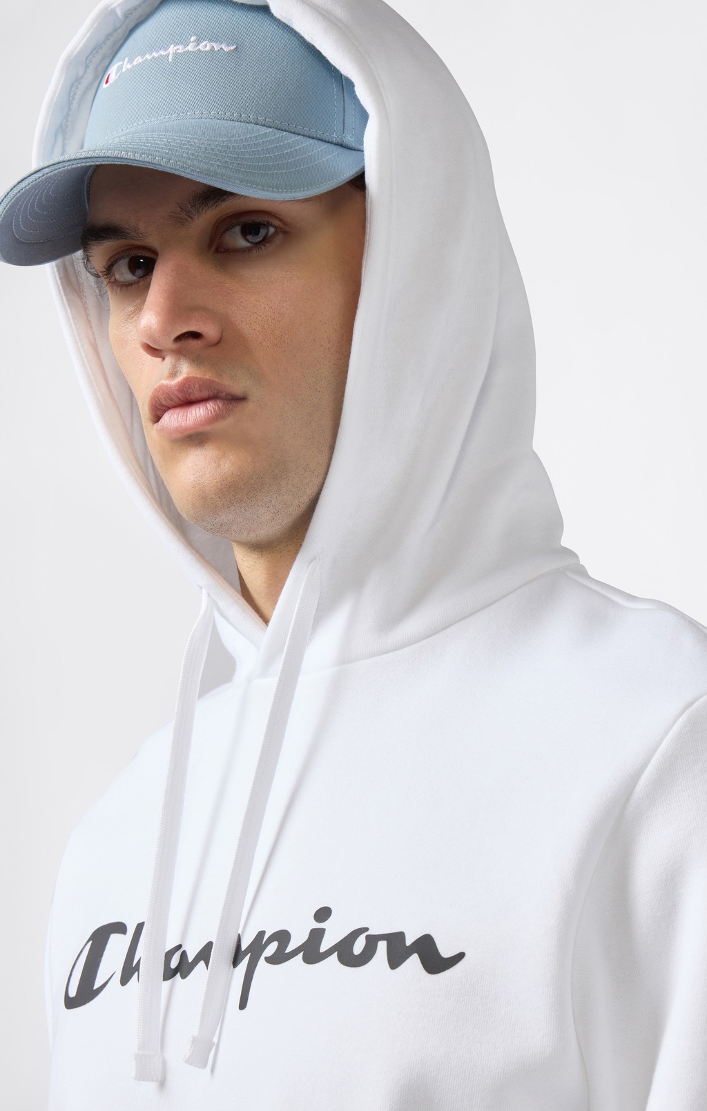 Champion Kapuzensweatshirt "BASICS Fleece Hoodie Large Logo", (1 tlg.) günstig online kaufen